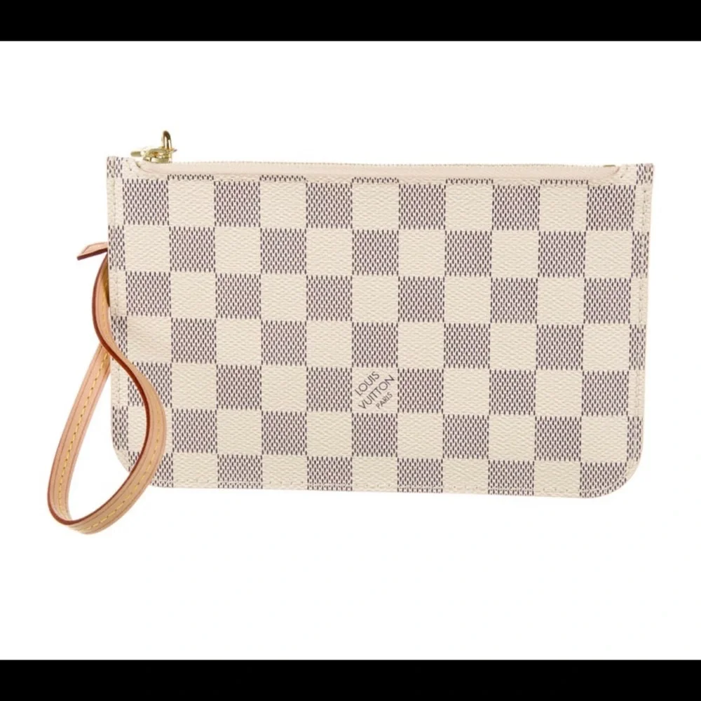 Louis Vuitton Damier Azur Neverfull MM Pochette - Picture 3 of 12